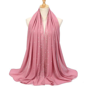 Diamond & Pearl Stud Hijab - Hijaby Fashion