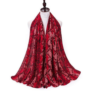 Snake Skin Chiffon - Hijaby Fashion