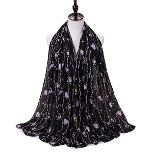 Line of Flowers - Hijaby Fashion