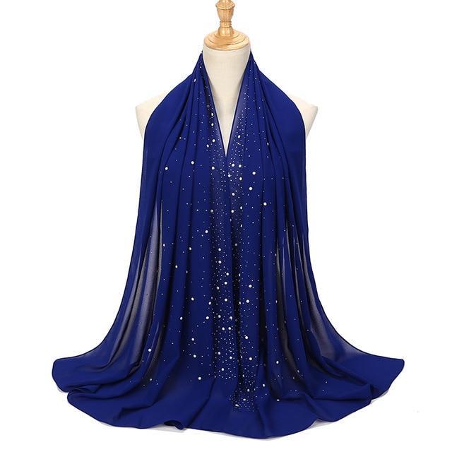 Diamond & Pearl Stud Hijab - Hijaby Fashion