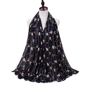 Line of Flowers - Hijaby Fashion