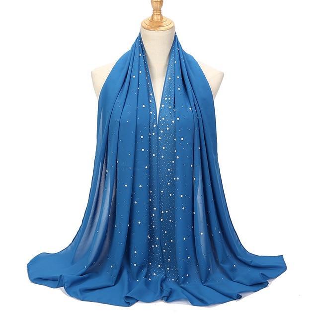 Diamond & Pearl Stud Hijab - Hijaby Fashion