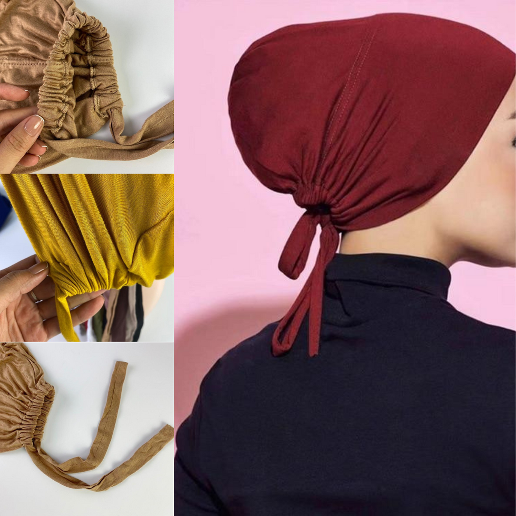 Premium Jersey Bonnet with Lace - Hijaby Fashion