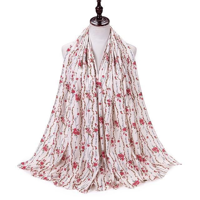 Line of Flowers - Hijaby Fashion