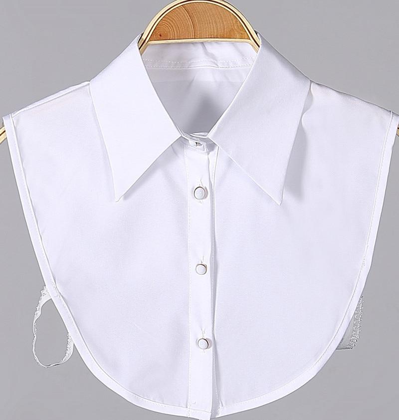 fake dress shirt collar Fake collar Detachable Blouse Dickey Collar False Collar Button bead chiffon shirt collar fake collar women collar diamond versatile fake collar shirt