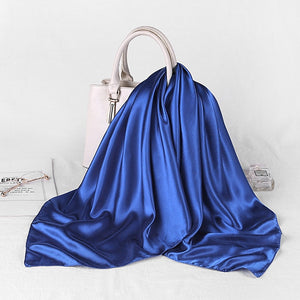 Plain Square Satin Hijab - Hijaby Fashion
