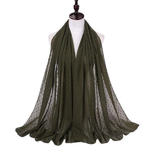 Pom Pom Chiffon Hijab - Hijaby Fashion