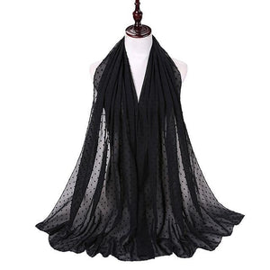 Pom Pom Chiffon Hijab - Hijaby Fashion