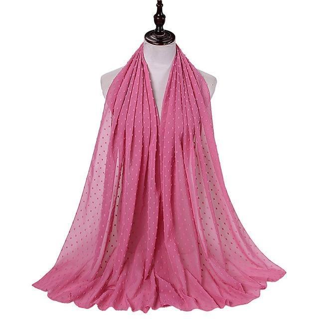Pom Pom Chiffon Hijab - Hijaby Fashion