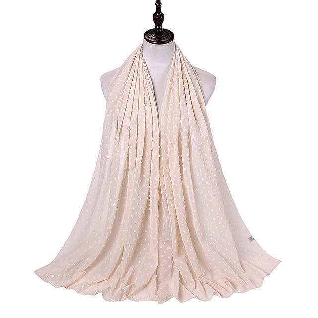 Pom Pom Chiffon Hijab - Hijaby Fashion
