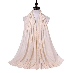 Pom Pom Chiffon Hijab - Hijaby Fashion