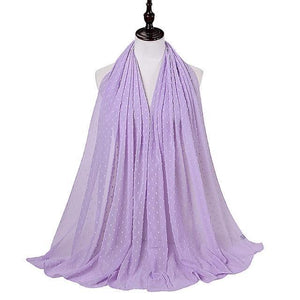 Pom Pom Chiffon Hijab - Hijaby Fashion