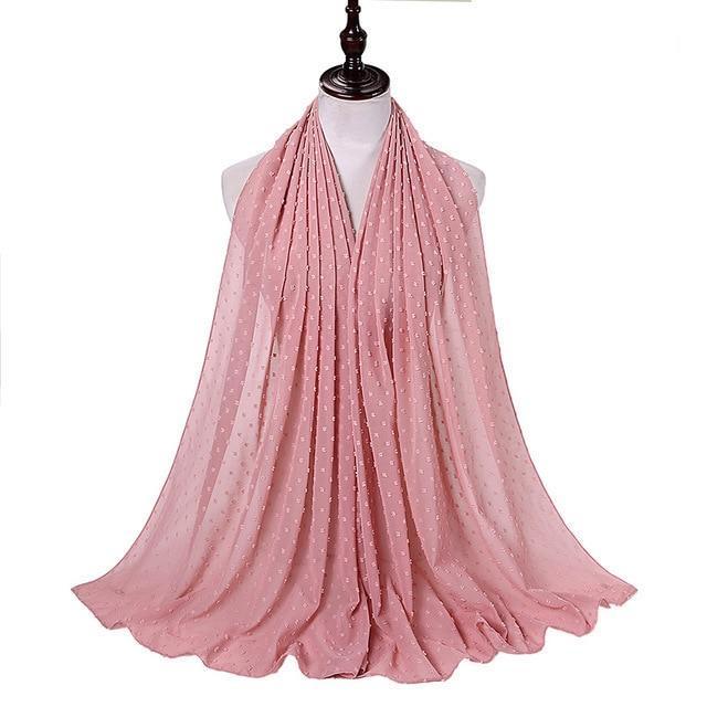 Pom Pom Chiffon Hijab - Hijaby Fashion