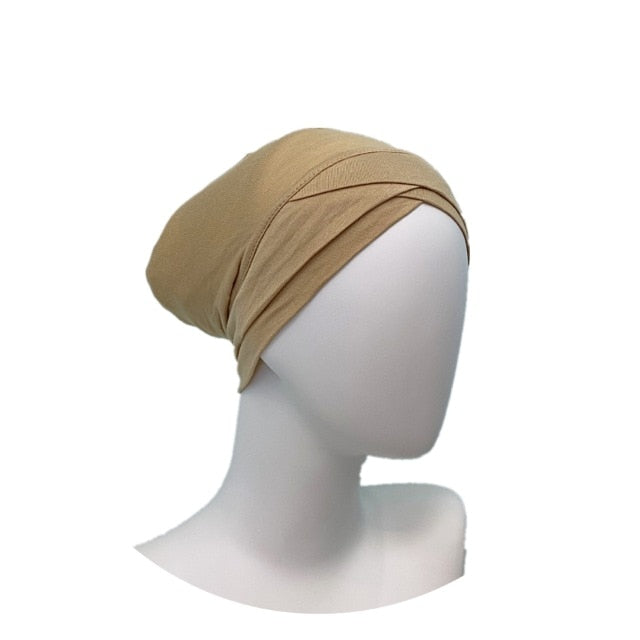 Criss cross Under-scarf Turban - Hijaby Fashion
