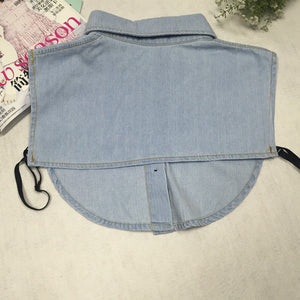 NEW Denim Dress Shirt Collar - Hijaby Fashion