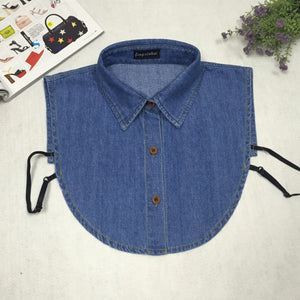 NEW Denim Dress Shirt Collar - Hijaby Fashion