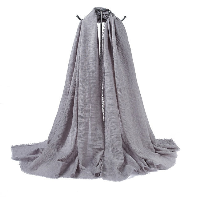 Cotton Crinkle Hijab - Hijaby Fashion