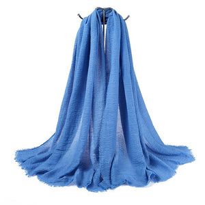 Cotton Crinkle Hijab - Hijaby Fashion