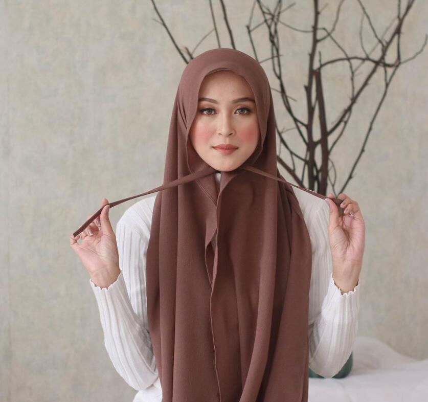 Chiffon Hijab with Lace - Hijaby Fashion